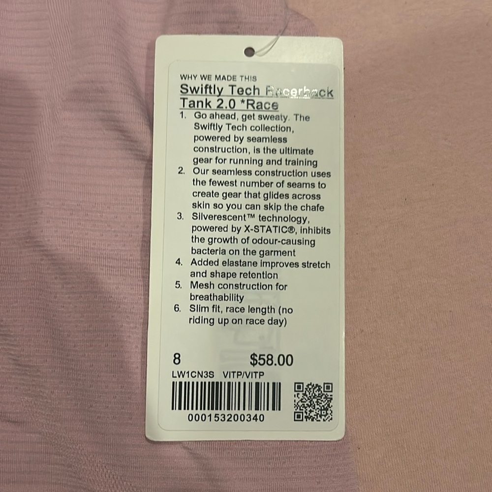 Lululemon Swiftly Tech Racerback Tank - Picture 2 of 2